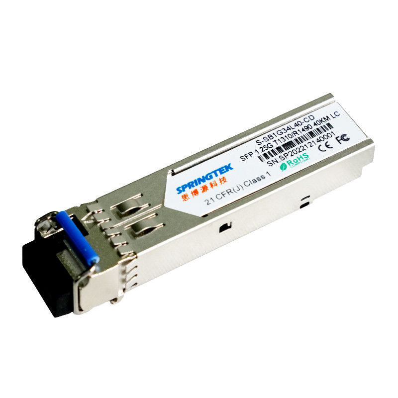 1.25G BIDI 40km Tx1310nm / TX1490nm LC Connector SMF WDM Gbic Optical Transceiver SFP Module