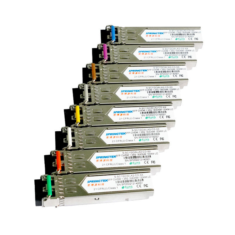 OEM Cisco متوافق مع 1270 ~ 1610nm LC 1.25Gbps 120km CWDM SFP مع وحدة الإرسال والاستقبال DDM