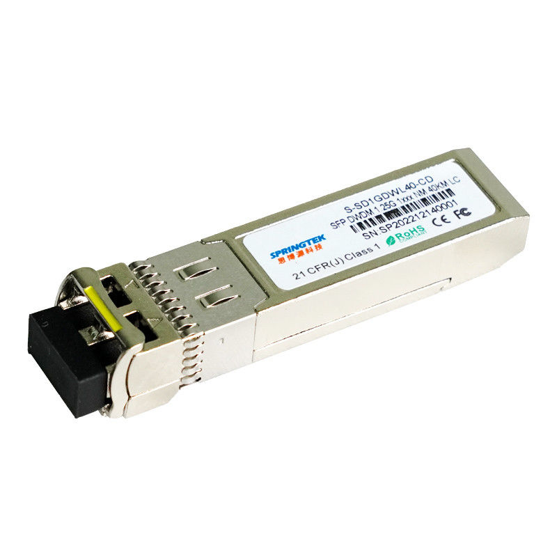Cisco متوافق مع DWDM C17 ~ C61 40 كم SFP الوحدة البصرية 1.25Gbps SMF LC مع DDM
