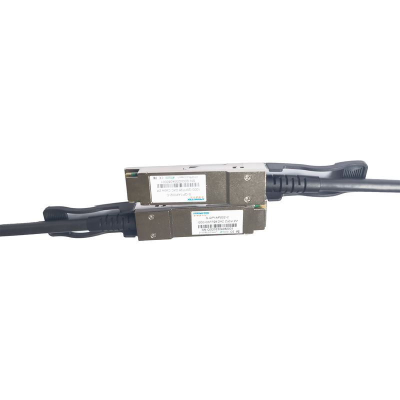 100G كبل نحاسي متصل مباشرة QSFP28 بكابل QSFP28 DAC 2M متوافق مع Arista Avaya Nokia