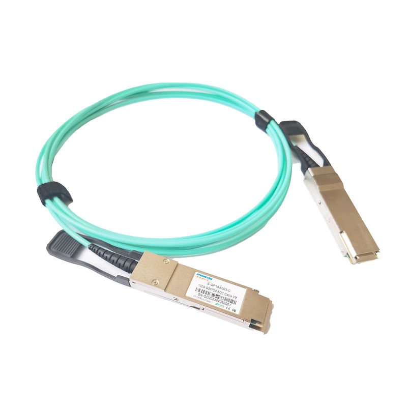 كابل بصري نشط لغرفة الخادم 10G / 40G / QSFP28100G AOC 1m 3m 5m 10m 15m 20m China Optic Cable